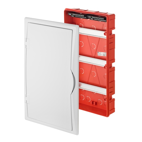 Щит встраив. ECO BOX 3x12M, N/PE 4x 2x16+7x10mm2, белая пласт. дверь, белый RAL9003, 560x350x102mm, IP40