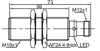 LANBAO LR18XCF05LIUM-E2 индуктивный датчик М18х73мм 0...10V/0...20mA Sn=5мм разъем M12