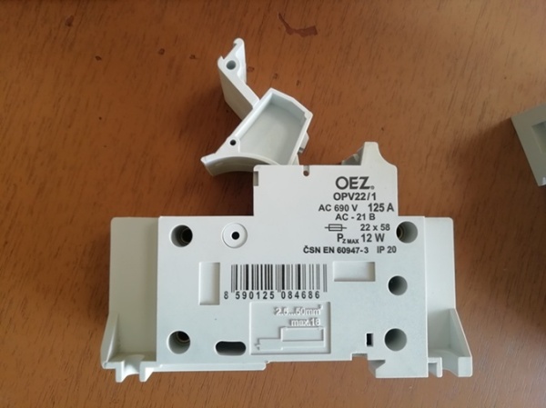 OPV22/1 разъединитель нагрузки цилиндрических предохранителей 1P