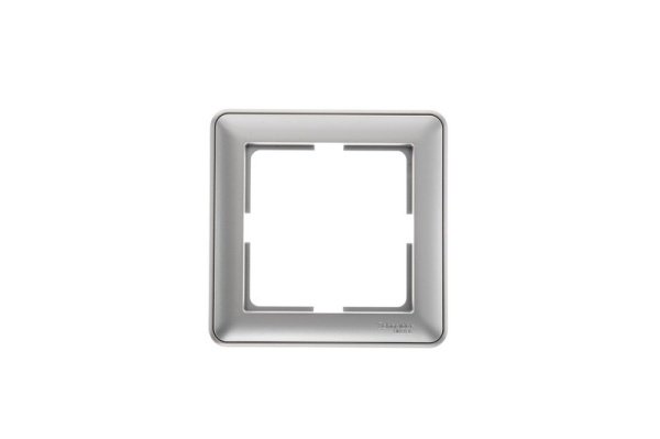 W59 1-постовая РАМКА, МАТОВЫЙ ХРОМ