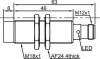 LANBAO LR18XBN08DLO-E2 Индуктивный датчик М18х71мм 2-х проводный DC NO Sn=8мм разъем М12