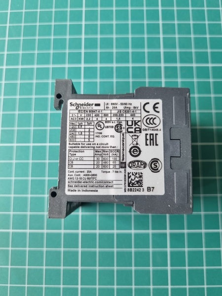 КОНТАКТОР K 3P,9 A,НО,24V 50/60ГЦ