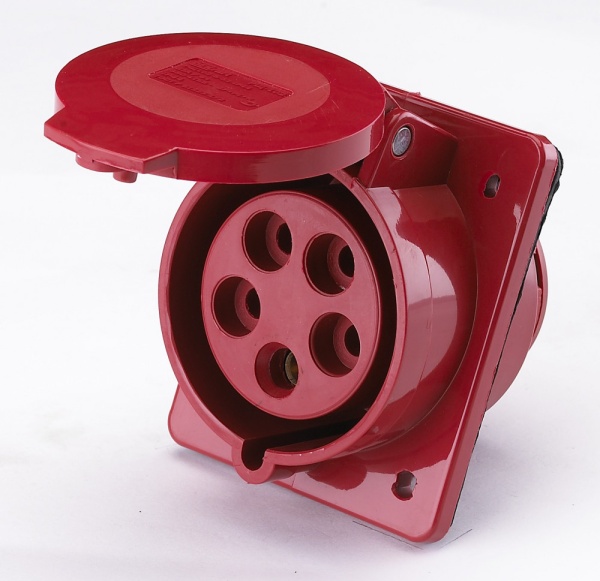 Розетка щитовая 425 3Р+РЕ+N 32А 380В IP44 РЩ-102