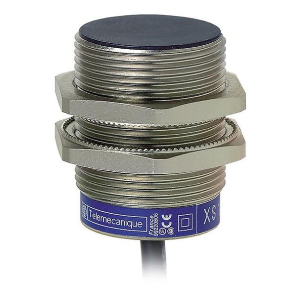 Индуктивный датчик XS1 M30, L43мм, латунь, Sn20мм, 12...24 В постоянного тока, кабель 5 м XS1N30PA349L1