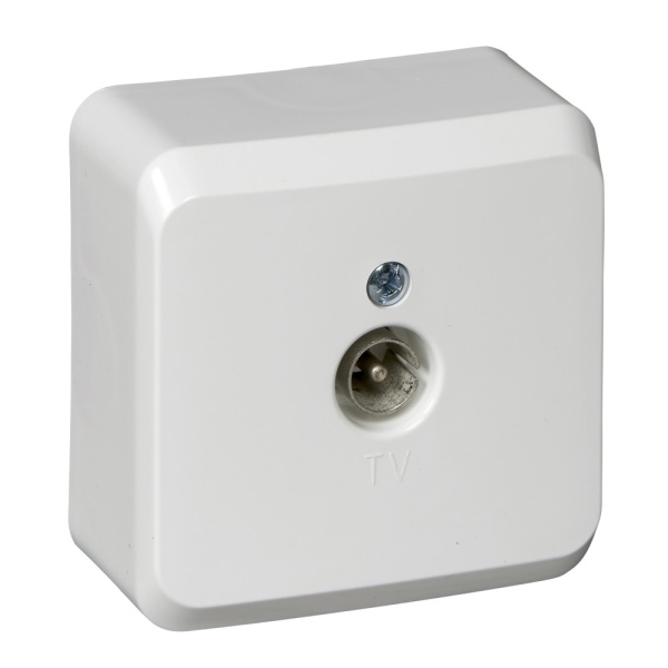 ЭТЮД О/У РОЗЕТКА телевизионная, БЕЛЫЙ