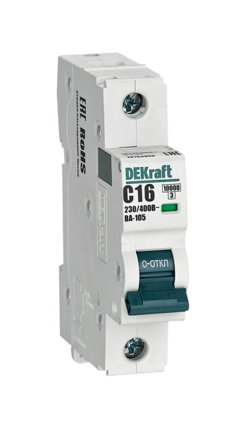 Авт. выкл. 1P 16A х-ка C ВА-105 10кА