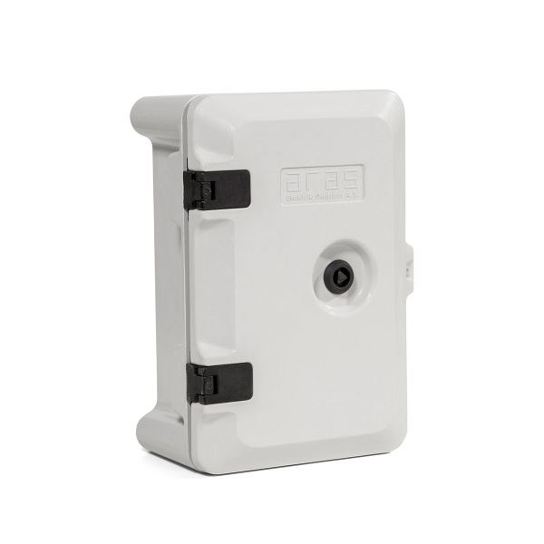 Щит навесной 700x500x140мм (ВxШxГ) из композитного (SMC) материала с монт. панелью 640x425мм, IP65