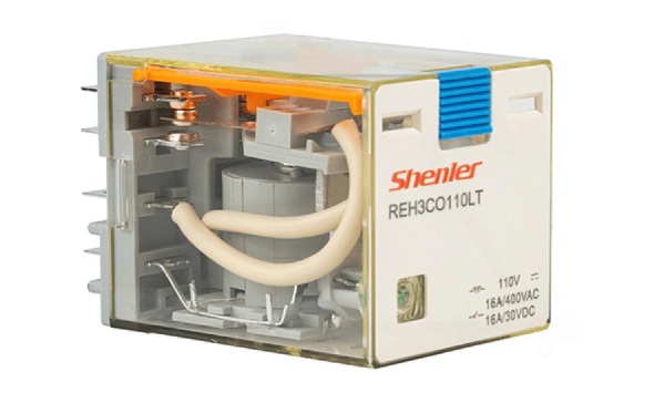 Реле REH3CO110LT, 3CO, 16A(400VAC/30VDC), 110VDC, мех. индикация, тест-кнопка с блокировкой, LED