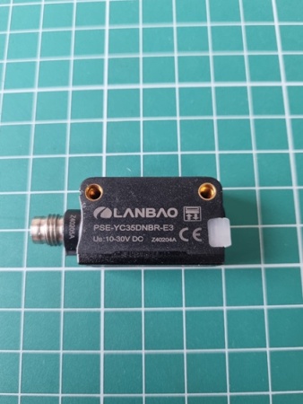 LANBAO PSE-YC35DNBR-E3 оптический датчик 32,5x20x12мм NPN NO/NC Sn=350мм BGS (D-тип) разъем M8