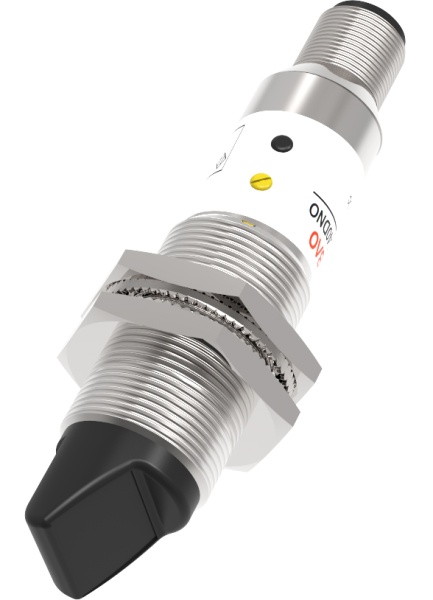 LANBAO PR18G-DM3DPR-E2 Датчик оптический рефлекторный, М18, угловое исполнение, Sn 3м, PNP, NO+NC