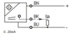 LANBAO LR18XCF05LIM индуктивный датчик М18х61,5мм 0...20mA Sn=5мм кабель 2м