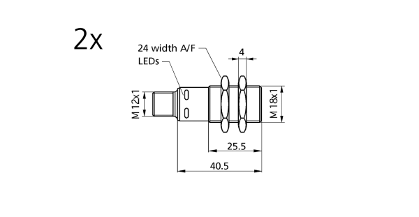 Ультразвуковой сквозной барьер ews-100/M18/CD Set