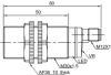 LANBAO PR30S-DM5DPR-E2 оптический датчик M30 PNP NO/NC Sn=5 м (R-тип) разъем M12