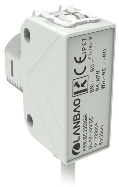 LANBAO PSR-BC30DNBR оптический датчик 300мм NPN NO/NC кабель 2м
