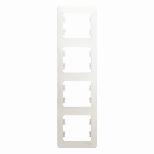 GLOSSA 4-постовая РАМКА, вертикальная, ПЕРЛАМУТР