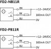 LANBAO FD2-NB11R оптоволоконный датчик NPN NO/NC