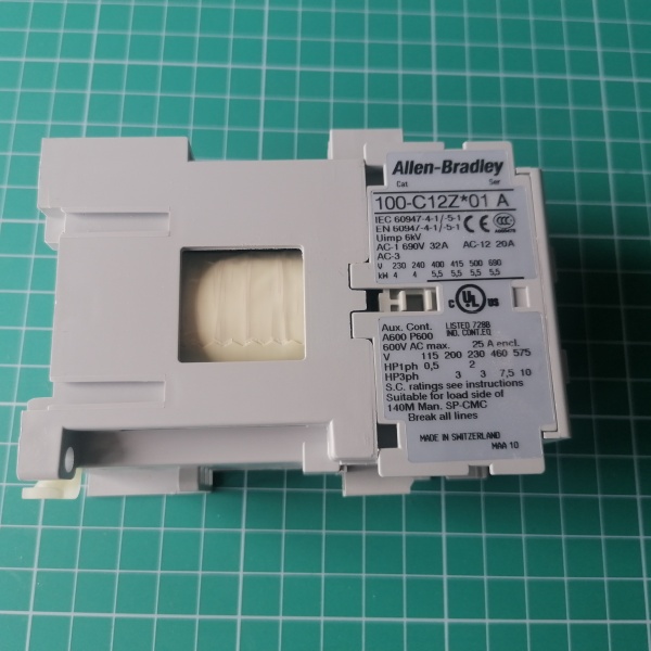 Контактор 5.5кВт/400В, напряжение управления 24В DC, 1 Н.З. доп. контакт  100C12ZJ01