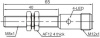 LANBAO LR08BF02DNOY-E2 Индуктивный датчик М8х65мм NPN NO Sn=2мм разъём М12
