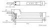LANBAO LAP-TR03TNB Оптический датчик этикетки ифнракрасный свет, NPN, 12…24 VDC, вилочный, Кабель 2м