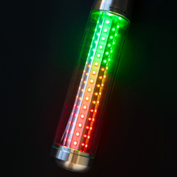 RAVENTEK RPF1-324F-RYG световая колонна ?50 метал корпус IP40 RYG с зуммером кабель 2 м