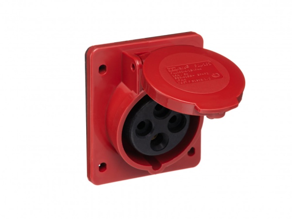 Розетка щитовая 414 3Р+РЕ 16А 380В IP44 РЩ-102