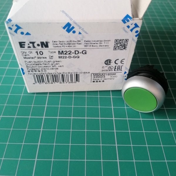 Кнопка зеленая Titan M22-D-G, IP67