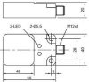 LANBAO LE68SF15DPO-E2 индуктивный датчик 40x20x68мм  PNP NO Sn=15мм разъем М12