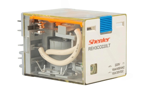 Реле REH3CO220LT, 3CO, 16A(400VAC/30VDC), 220VDC, мех. индикация, тест-кнопка, LED