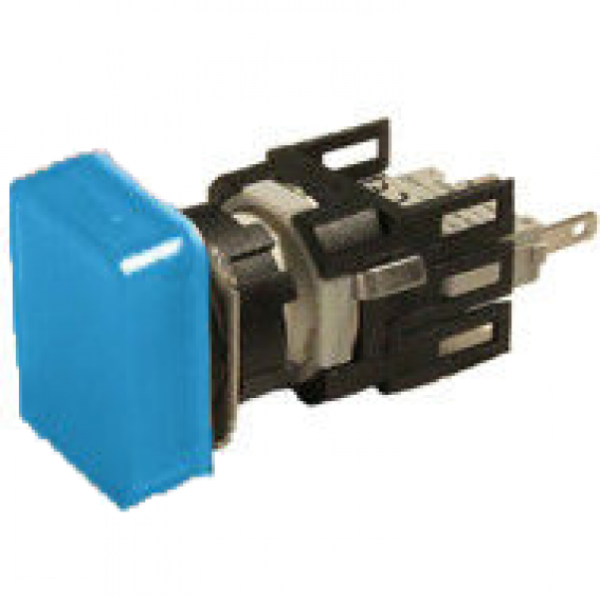 Сигнальная арматура с блоком подсветки D7 (синий светодиод, 24В AC/DC), синий цвет, серия D, IP50 D070DXM