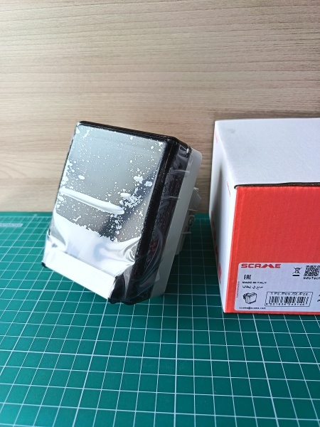 Розетка встраиваемая 16A, SCHUKO с шторками 2P+E, 200_250VAC 50/60Hz, уст. 70x87(84x106)mm с дораб., IP66, серия DOMOPLUS