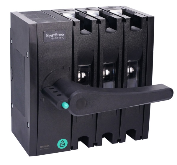 ВЫКЛ.-РАЗЪЕДИНИТЕЛЬ SYSTEMEPACT SD160 3P 63A РУКОЯТКА СЛЕВА ФРОНТ._РУКОЯТКА ЗАКАЗЫВАЕТСЯ ОТДЕЛЬНО