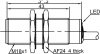 LANBAO LR18XBF08DLOY индуктивный датчик M18x51мм 2-х проводный DC NO Sn=8мм кабель 2м