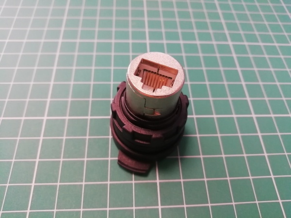 Разъём RJ45 "мама-мама", корпус металл, позолоченные контактаты, IP65 BRJ45
