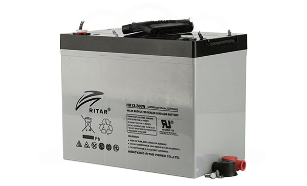 Батарея аккумуляторная Ritar HR12-280W, F11(M6), 12V/75Ah, 218x260x169 HxLxW, 24.8kg, 15 лет