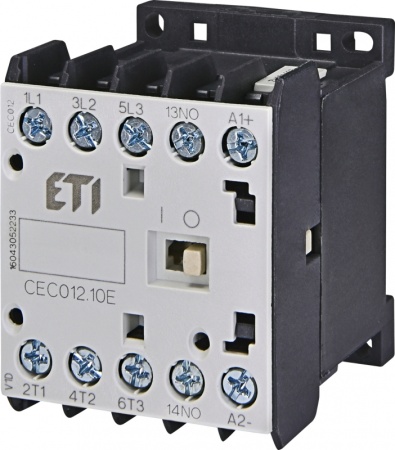 Контактор миниатюрный CEC 12.10-24V DC (12A; 5,5kW; AC3)